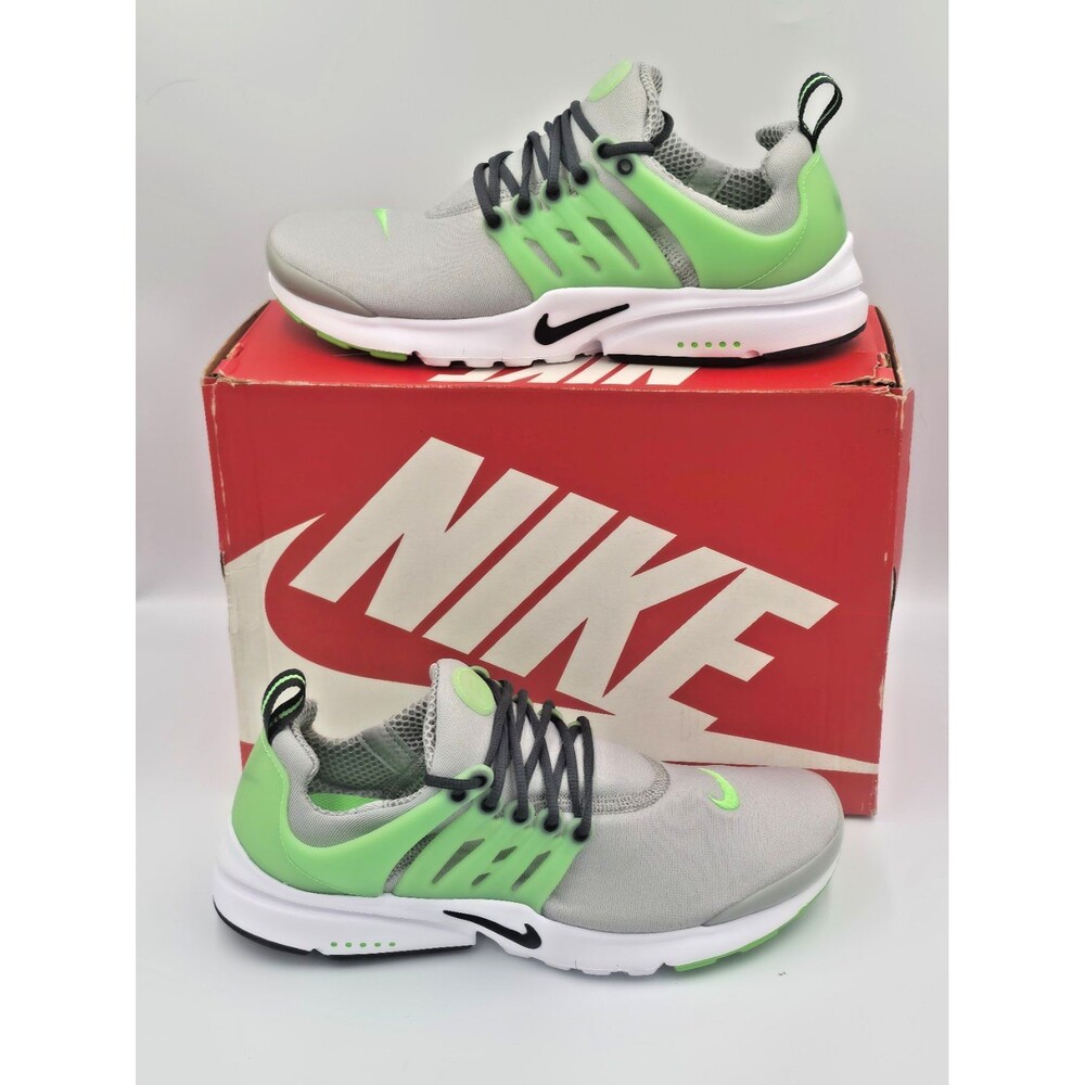Nike Presto GS 7Y Womens 8.5 Smoke Grey Green Strike Sneakers New Box DQ4718 001